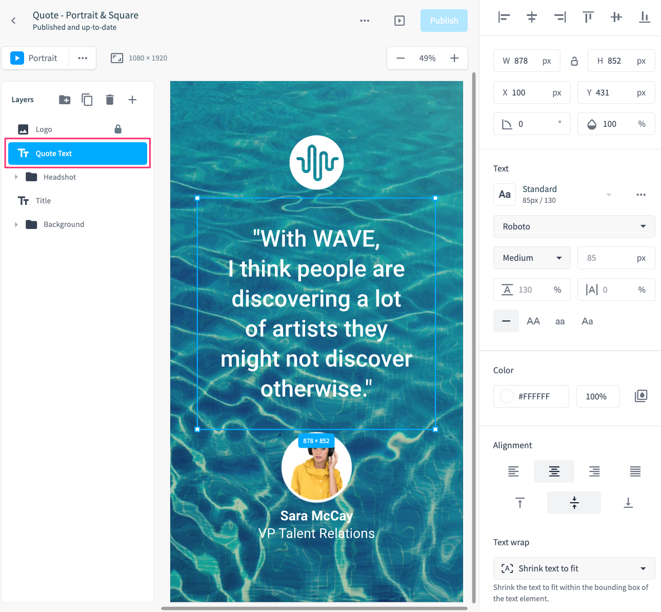 Create a New Text Style in Studio – Bynder Support image.