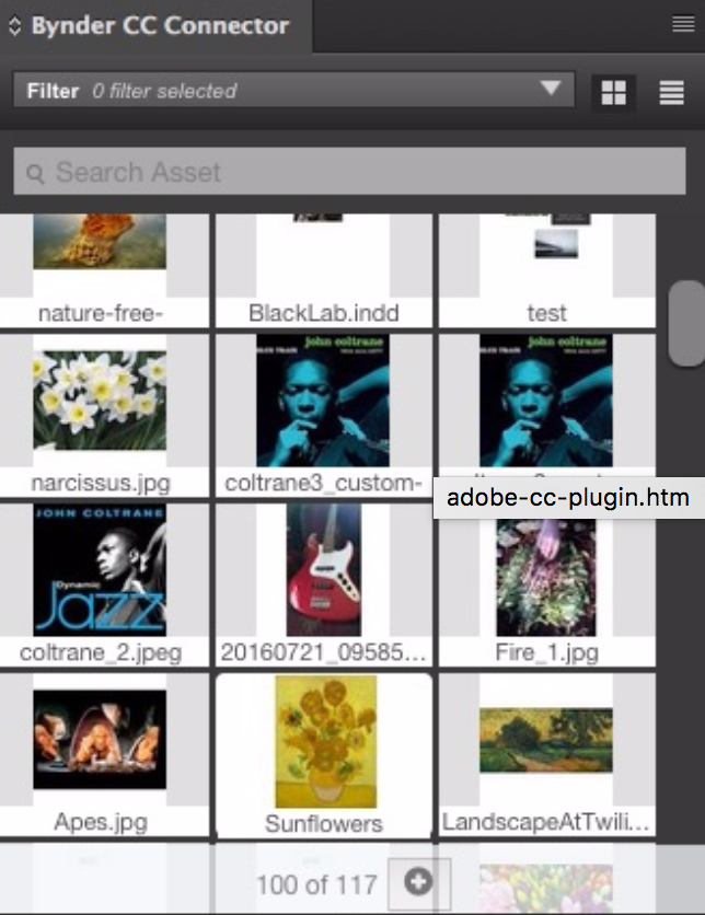 Adobe Creative Cloud Connector Bynder Support