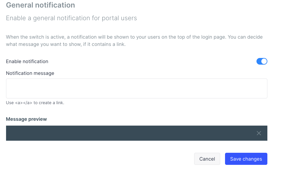 Create a General Notification in your Portal – Bynder Support