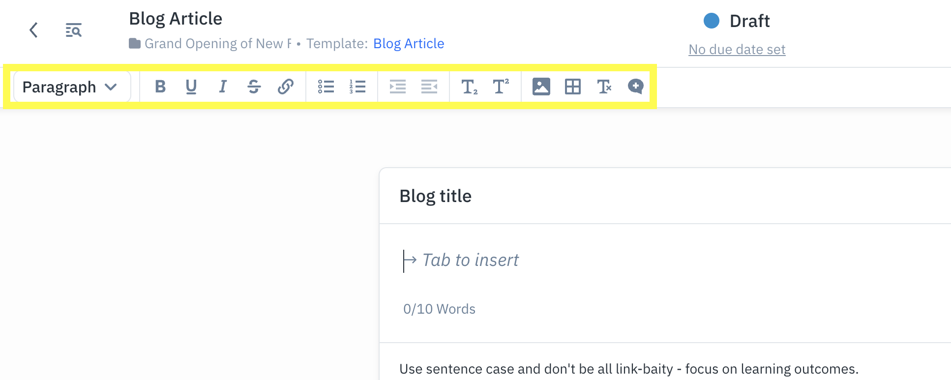 Formatting your Items in Content Workflow – Bynder Support